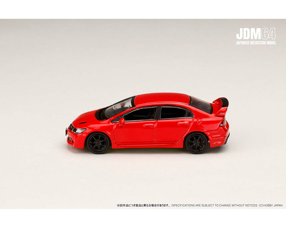 (PRE-ORDER) Hobby Japan 1:64 Honda Mugen Civic RR (FD2) – Milano Red – Mijo Exclusives