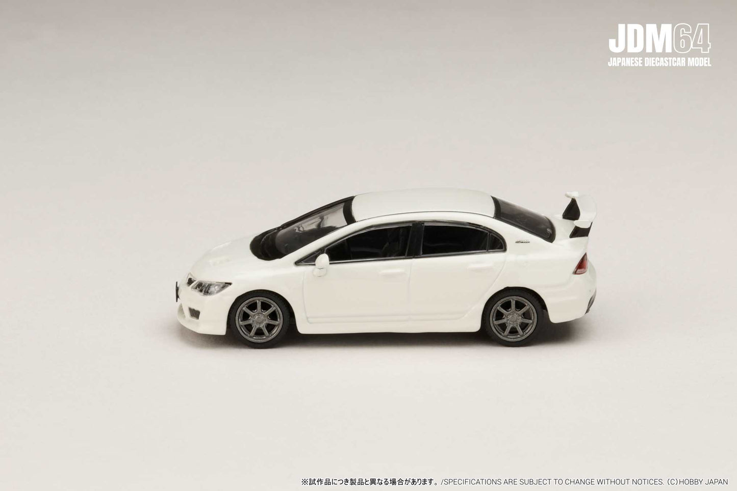(PRE-ORDER) HOBBY JAPAN JDM64 1:64 MUGEN CIVIC TYPE R (FD2) Championship White HJDM010-16