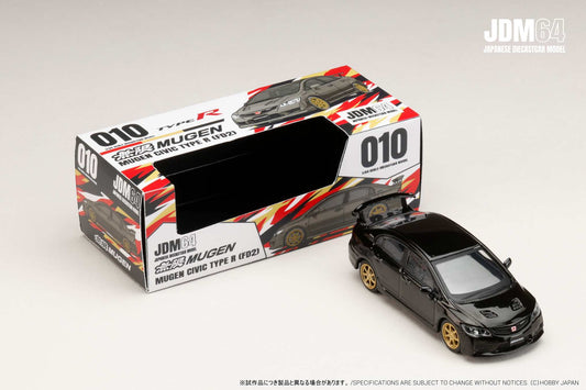 (PRE-ORDER) HOBBY JAPAN JDM64 1:64 MUGEN CIVIC TYPE R (FD2) Crystal Black Pearl HJDM010-17