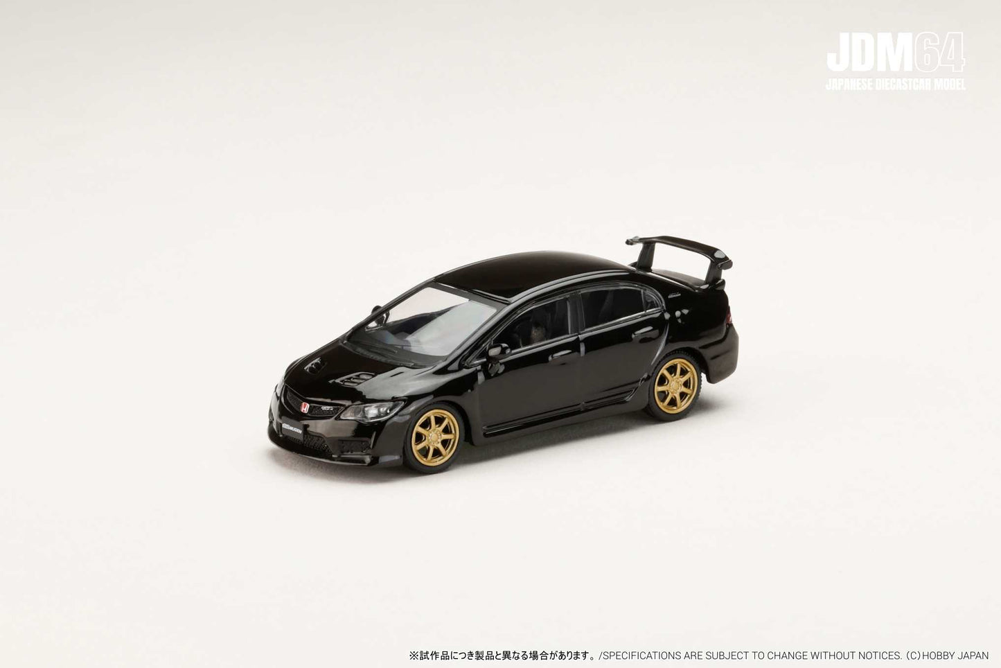 (PRE-ORDER) HOBBY JAPAN JDM64 1:64 MUGEN CIVIC TYPE R (FD2) Crystal Black Pearl HJDM010-17