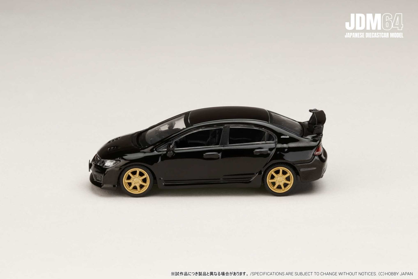 (PRE-ORDER) HOBBY JAPAN JDM64 1:64 MUGEN CIVIC TYPE R (FD2) Crystal Black Pearl HJDM010-17