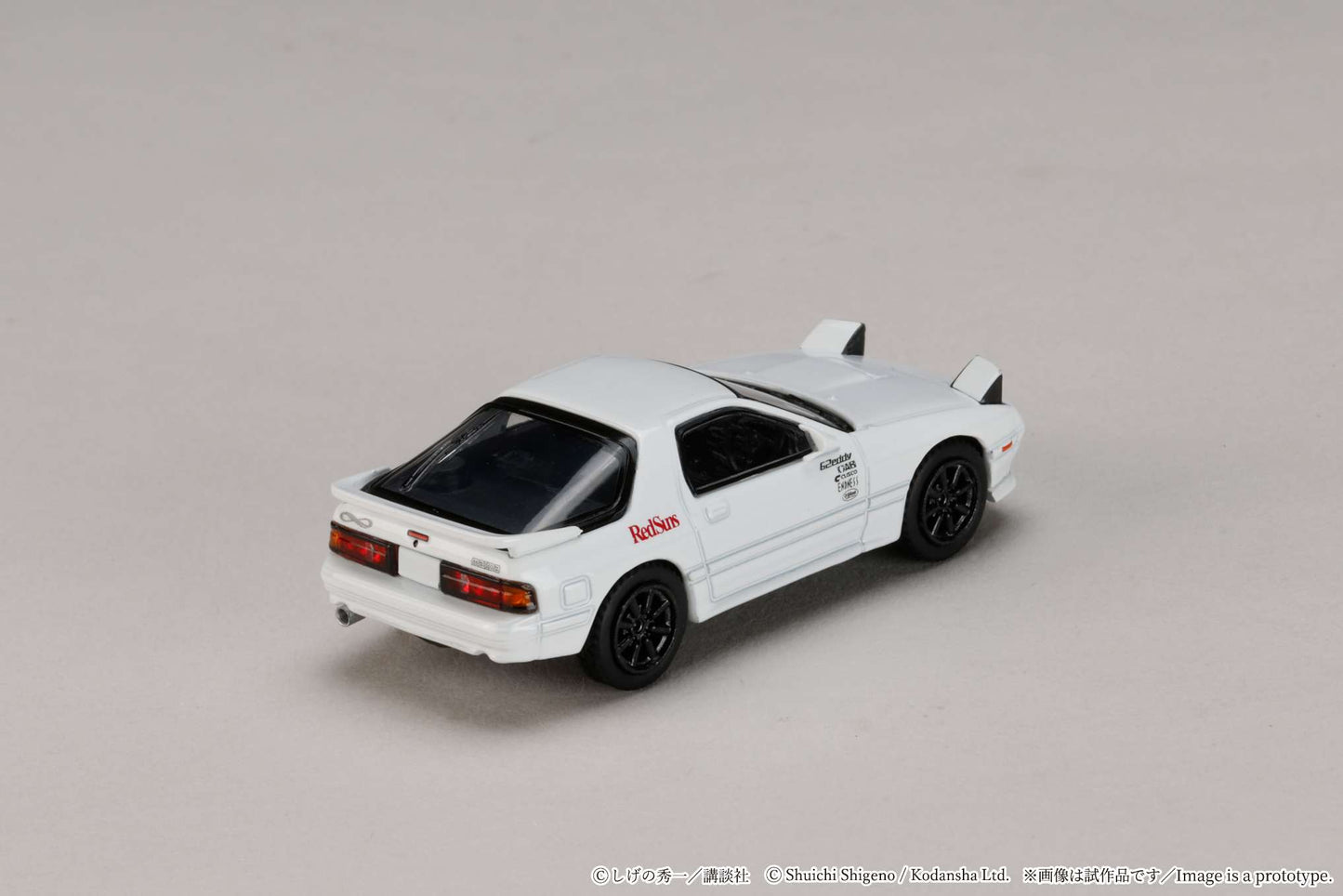 (PRE-ORDER) HOBBY JAPAN JDM64 1:64 MAZDA RX-7 (FC3S) RedSuns Initial D Ryosuke Takahashi VS Kyoichi Sudou HJDMD003B