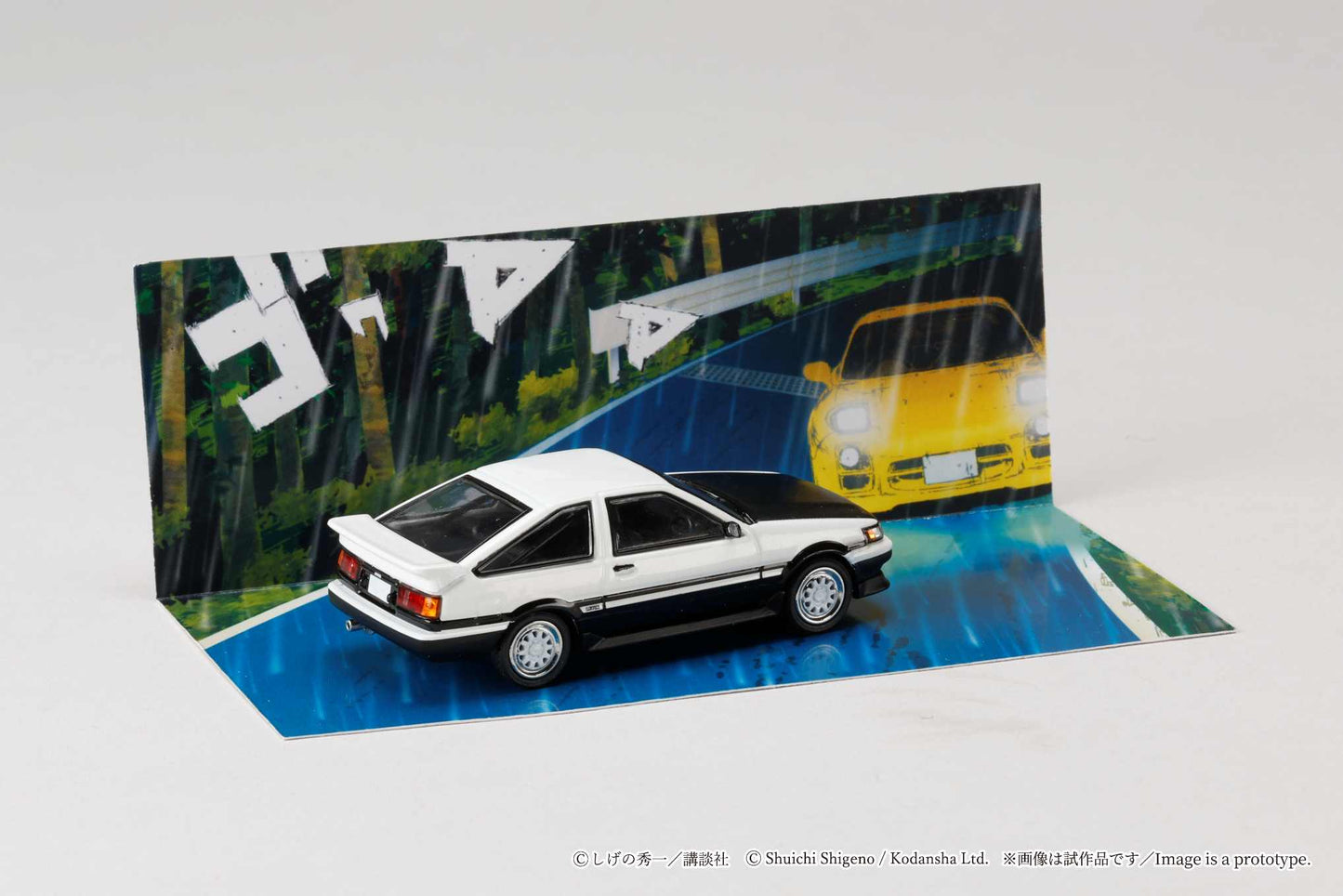 (PRE-ORDER) HOBBY JAPAN JDM64 1:64 Toyota COROLLA LEVIN (AE86)/ INITIAL D Wataru Akiyama VS Keisuke Takahashi HJDMD008A