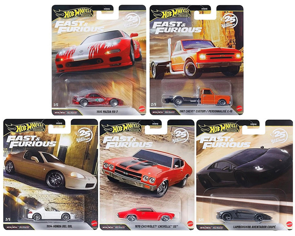 (PRE-ORDER) 2026 Hot Wheels 1:64 Fast & Furious 25th Anniversary Premium P Assortment Factory Sealed Case