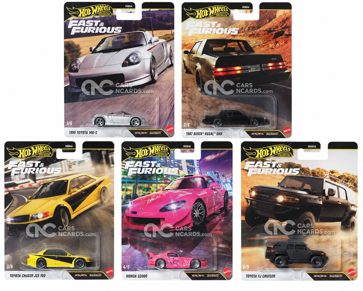 (PRE-ORDER) 2027 Hot Wheels 1:64 Fast & Furious 25TH Anniversary Premium 2026 S Assortment Factory Sealed Case HNW46-956S