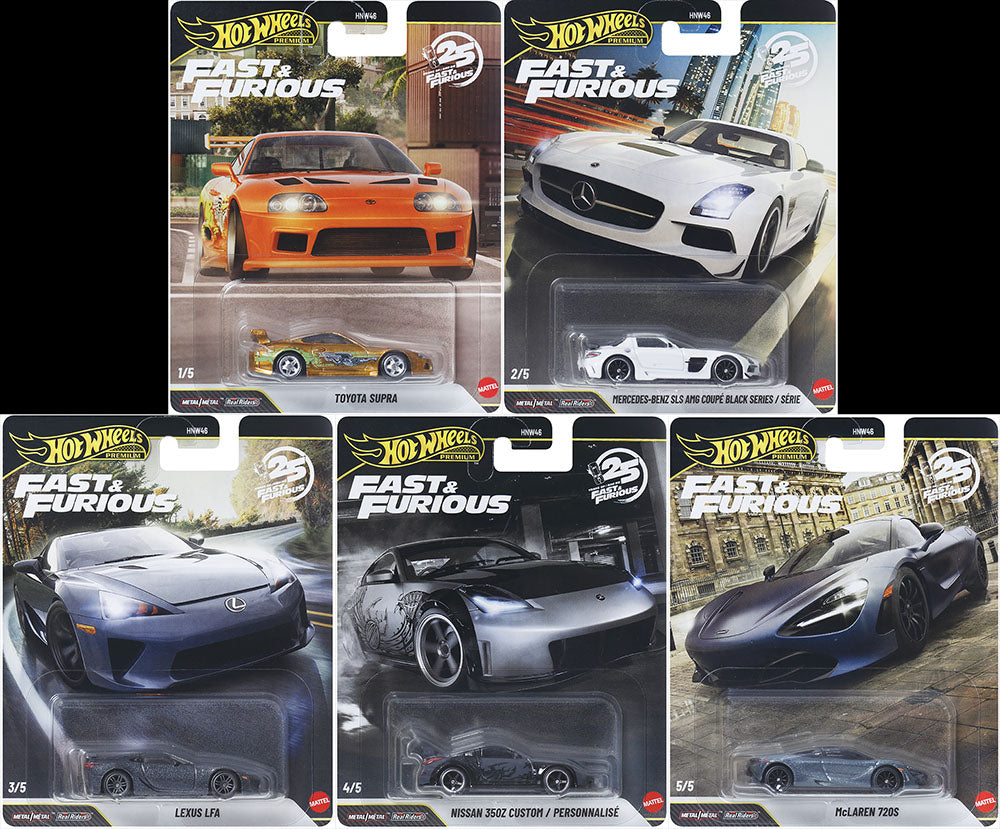 (PRE-ORDER) Hot Wheels 1:64 Fast & Furious 25TH Anniversary Premium 2026 R Assortment Factory Sealed Case HNW46-956R
