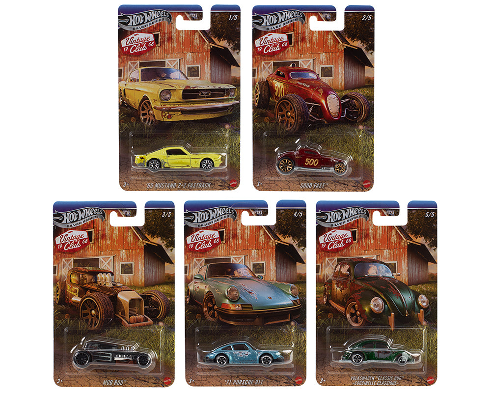 (PRE-ORDER) 2025 Hot Wheels 1:64 Vintage Grand Prix H Assortment Full Set of 5 Cars