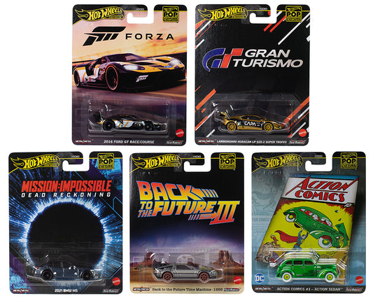 (PRE-ORDER) 2025 Hot Wheels Premium Pop Culture L Assortment Set of 5