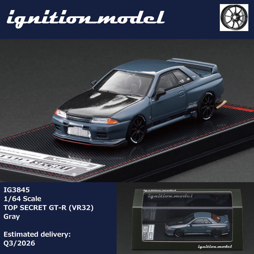 (PRE-ORDER) Ignition Model 1:64 TOP SECRET GT-R (VR32) Gray IG3845
