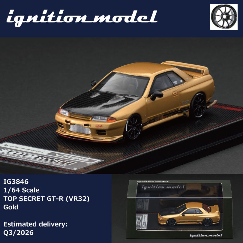(PRE-ORDER) Ignition Model 1:64 TOP SECRET GT-R (VR32) Gold IG3846