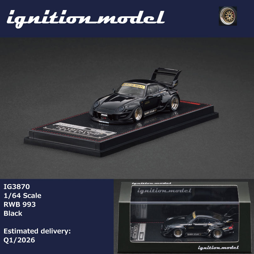 (PRE-ORDER) Ignition Model 1:64 RWB 993 Black IG3870