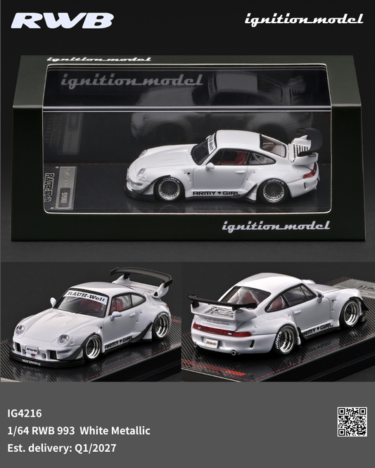 (PRE-ORDER) Ignition Model 1:64 RWB 993 White Metallic IG4216