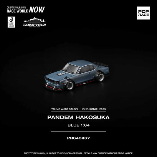 (PRE-ORDER) POPRACE 1:64 Pandem Hakosuka BLUE TASHK 2025 Exclusive Mode PR640467