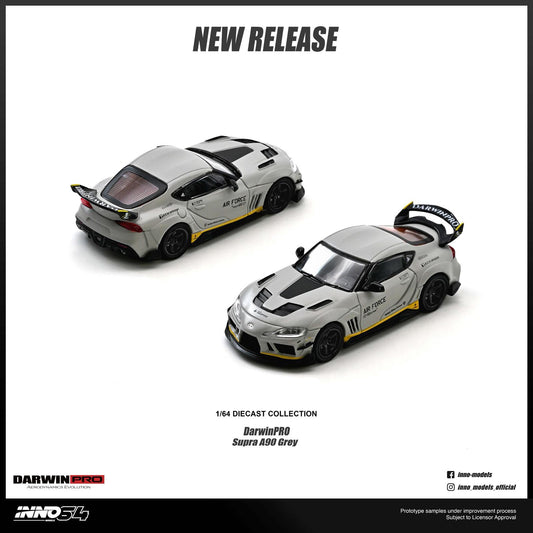 (PRE-ORDER) INNO64 1:64 TOYOTA SUPRA A90 "DarwinPRO" Matt Grey IN64-A90DP-MGRAY