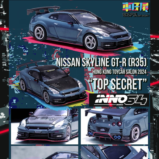 (PRE-ORDER) INNO64 1:64 NISSAN GT-R (R35) "TOP SECRET EDITION" Hong Kong Toy Car Salon 2024 Special Edition IN64-R35TS-HKTS24