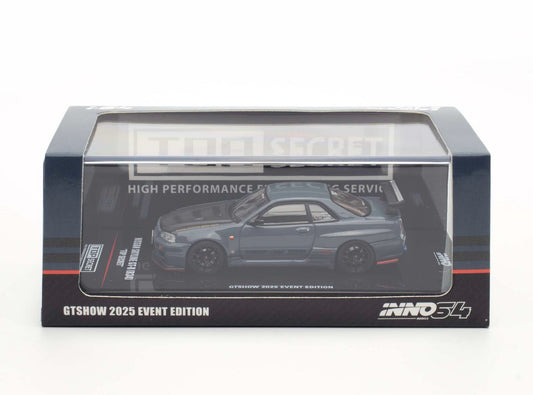 (PRE-ORDER) INNO64 1/64 NISSAN SKYLINE GT-R (R34) "TOP SECRET" GTSHOW 2025 EVENT EDITION (1 Per Customer)