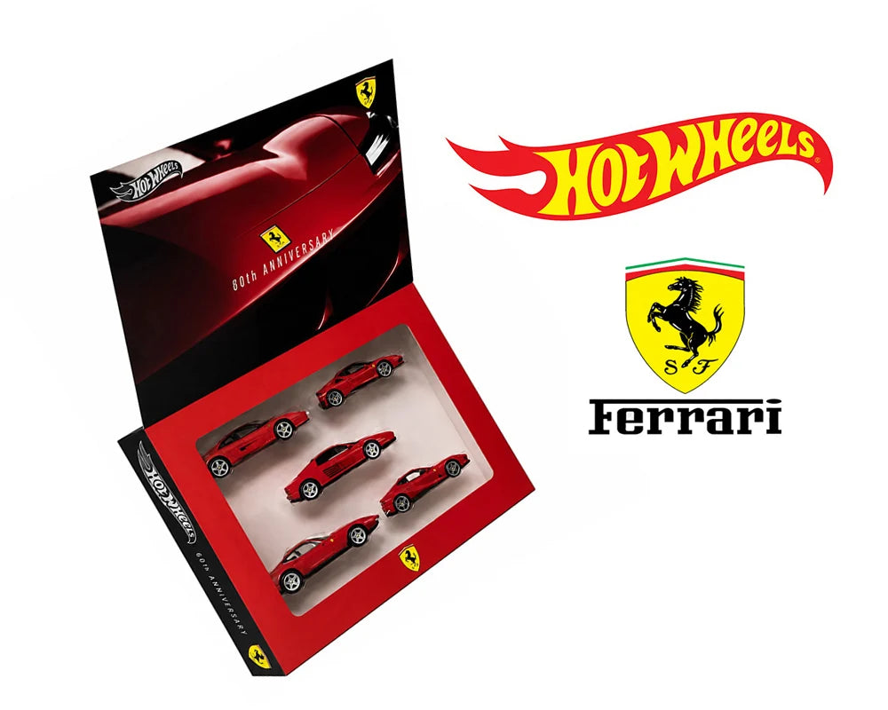 (PRE-ORDER) 2027 HOT WHEELS SILVER SERIES FERRARI 5 PACK