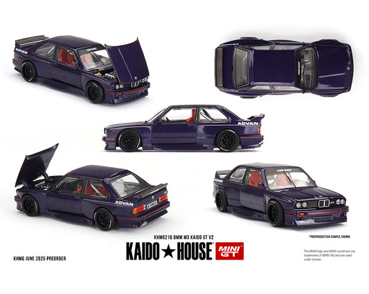 (PRE-ORDER) Kaido House x Mini GT 1:64 BMW M3 Kaido GT V2- Purple *Chance of a Chase*