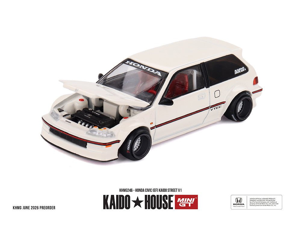 (PRE-ORDER) Kaido House x Mini GT 1:64 Honda Civic (EF) Kaido Street V1 – Limited Edition KHMG246