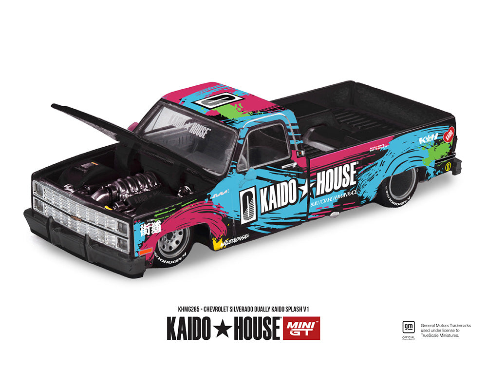 (PRE-ORDER) Kaido House x Mini GT 1:64 Chevrolet Silverado Dually Kaido Splash V1- Limited Edition KHMG285