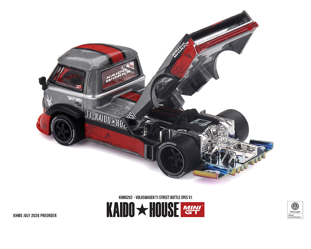 (PRE-ORDER) Kaido House x Mini GT 1:64 Volkswagen T1 Street Battle Spec V1 KHMG292 Sealed Box *Chance of a Chase*