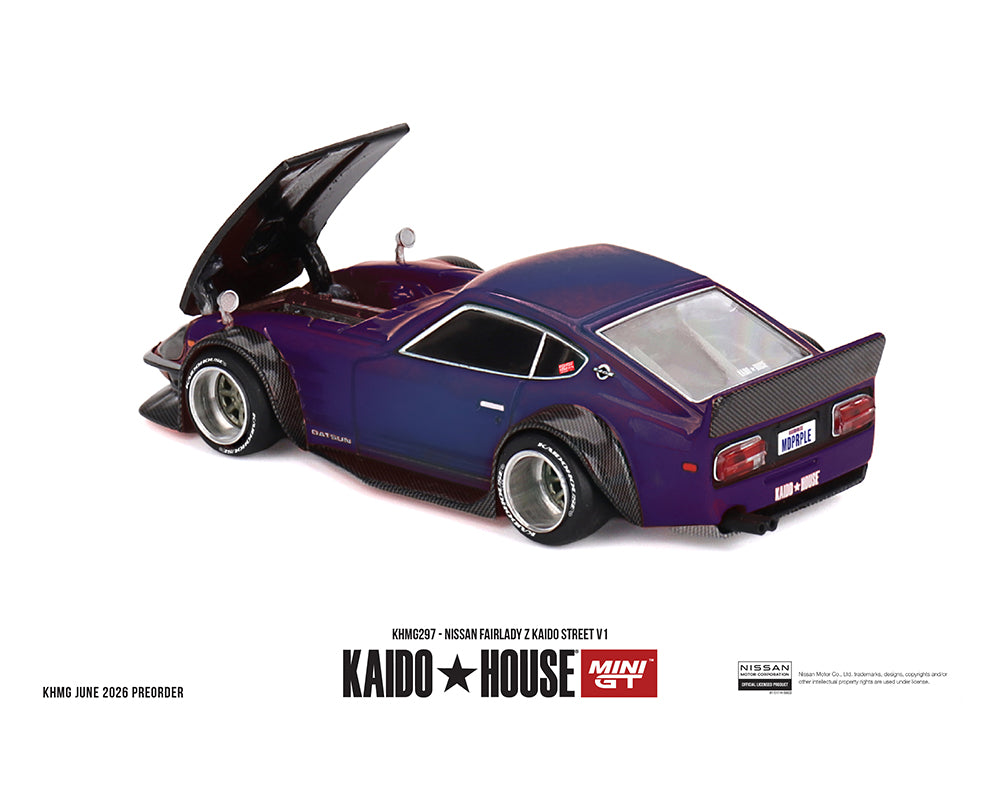 (PRE-ORDER) Kaido House x Mini GT 1:64 Nissan Fairlady Z Kaido Street V1 – Limited Edition KHMG297