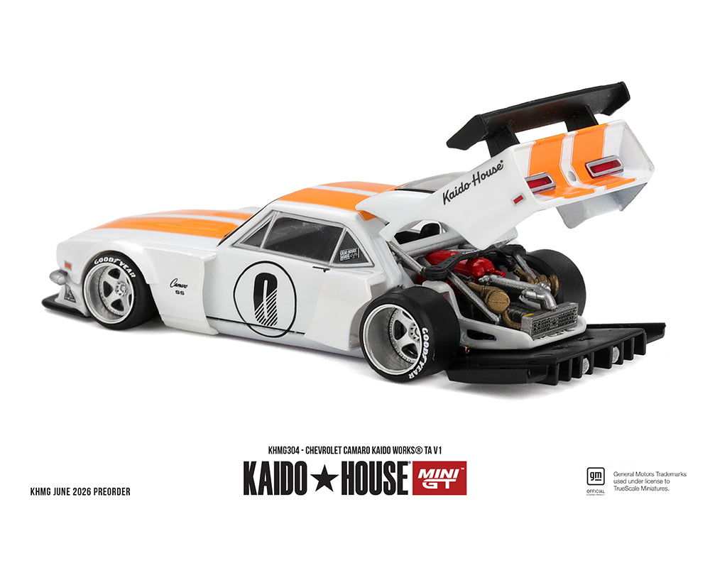 (PRE-ORDER) Kaido House x Mini GT 1:64 Chevrolet Camaro KAIDO WORKS TA V1 – Limited Edition KHMG304
