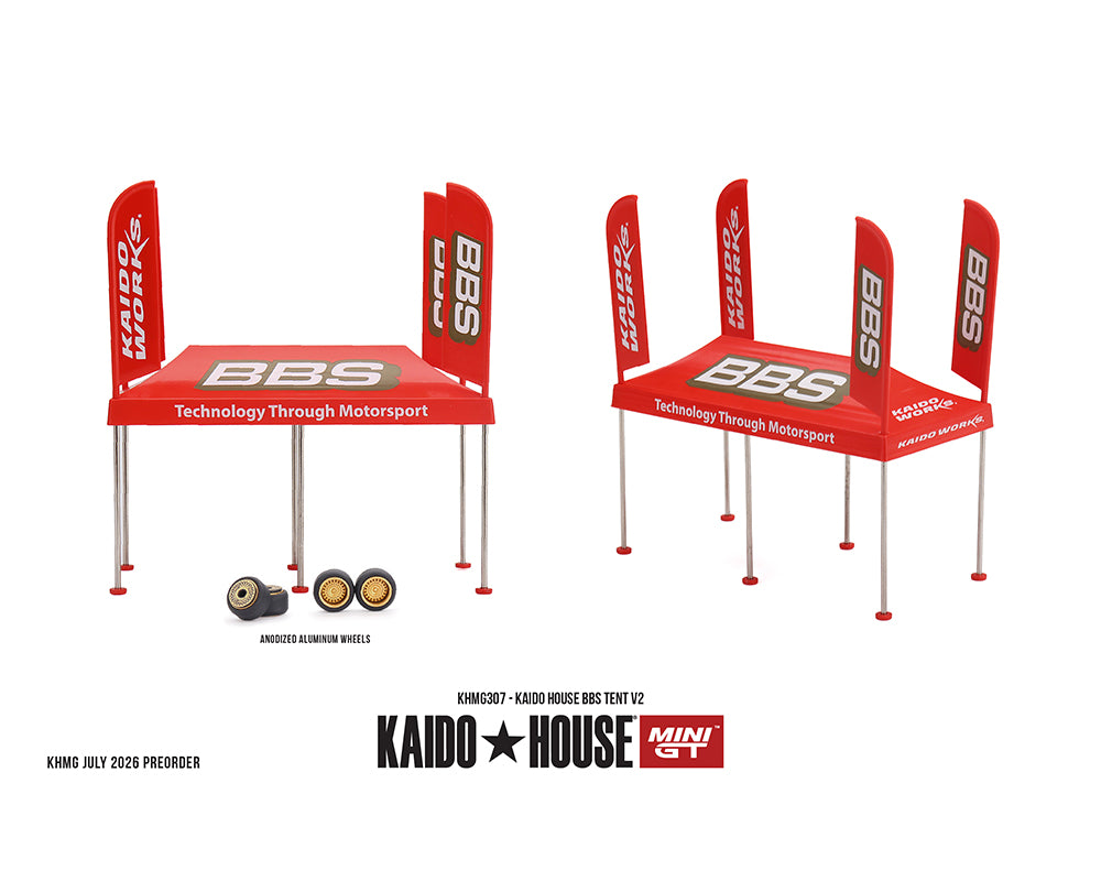 (PRE-ORDER) Kaido House x Mini GT 1:64 BBS Tent V2 Set KHMG307