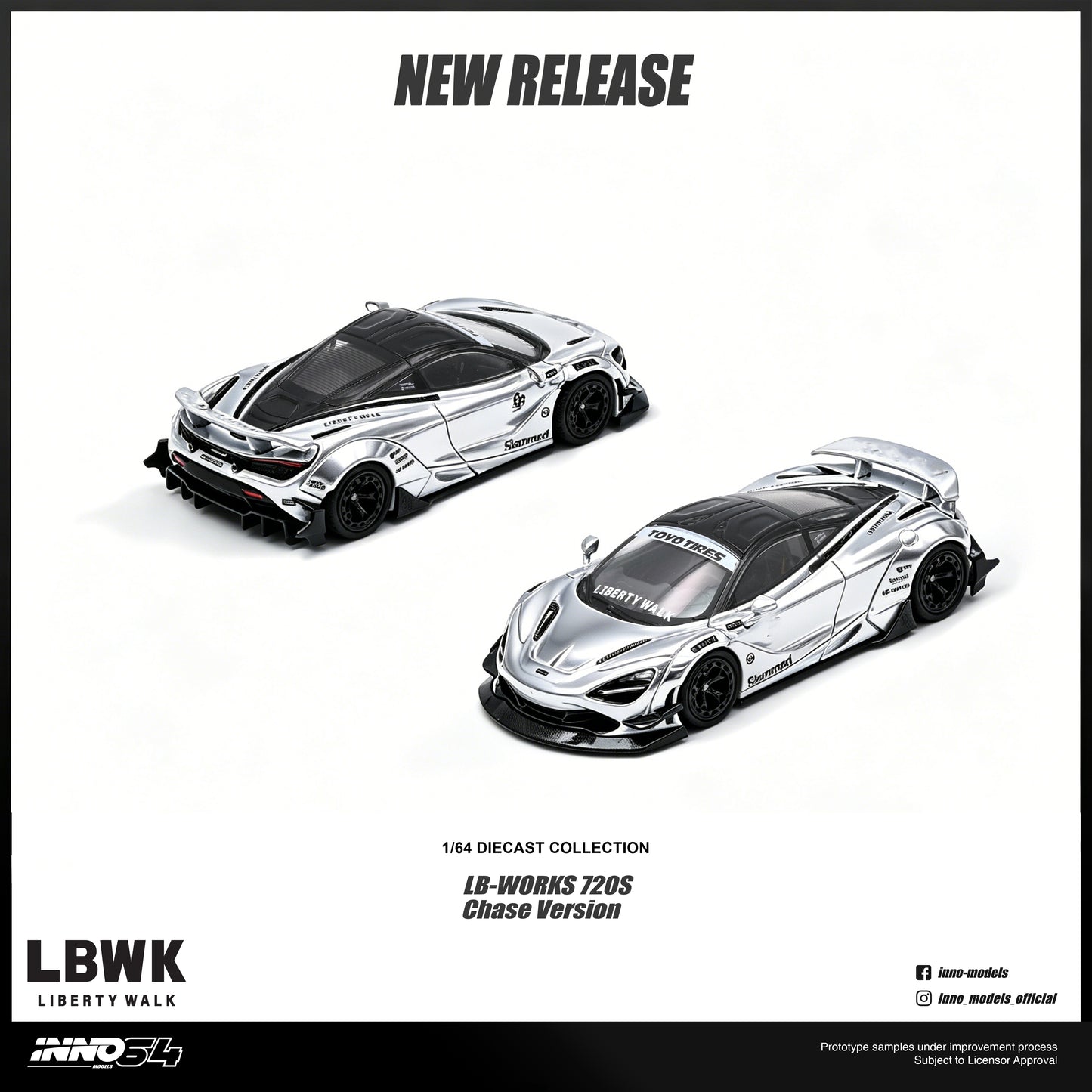 (PRE-ORDER) INNO64 1:64 LIBERTY WALK 720S IN64-LBWK720S-01