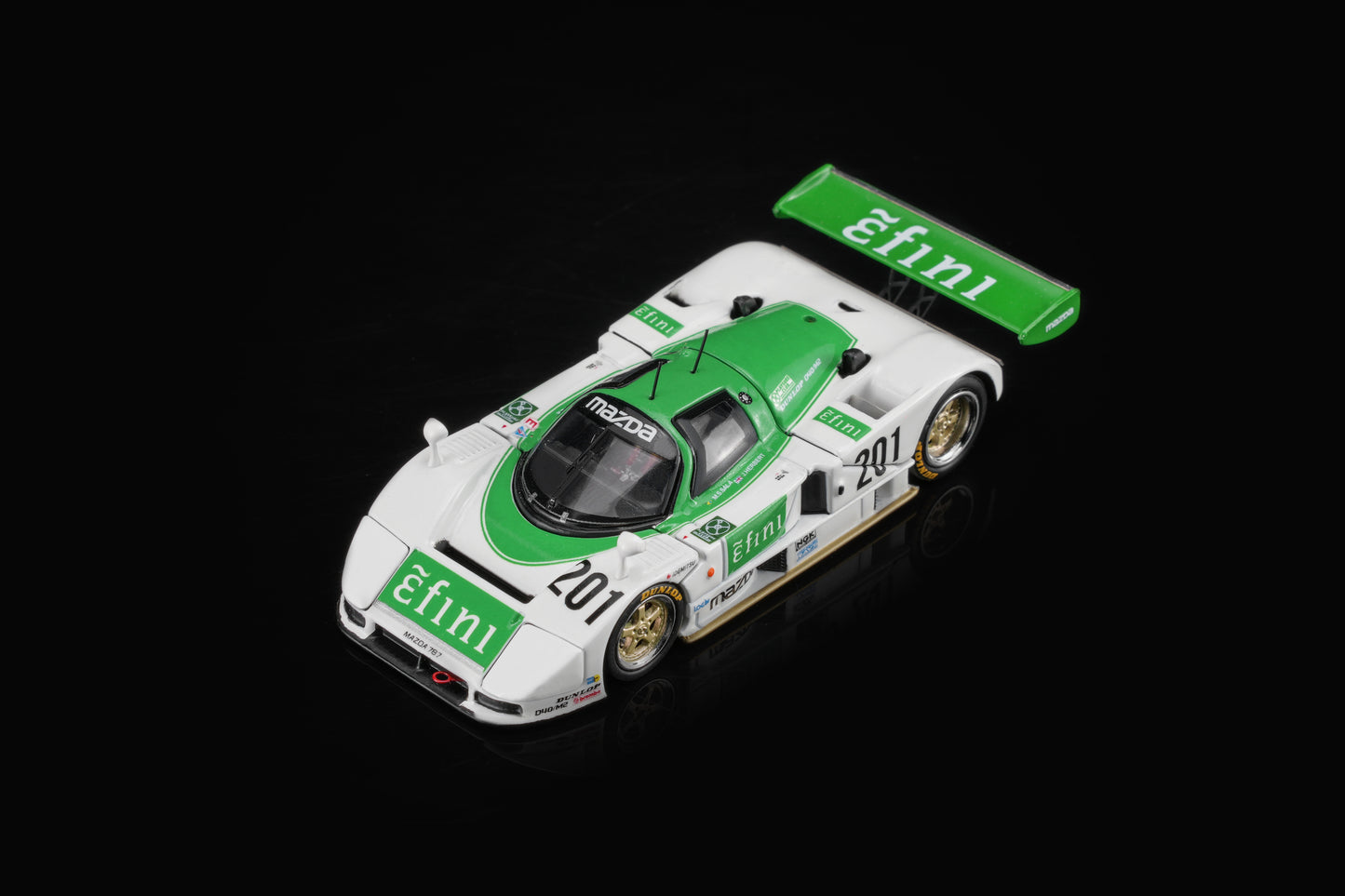 (PRE-ORDER) Motorhelix 1:64 Mazda 787B #201 Green/White M60112