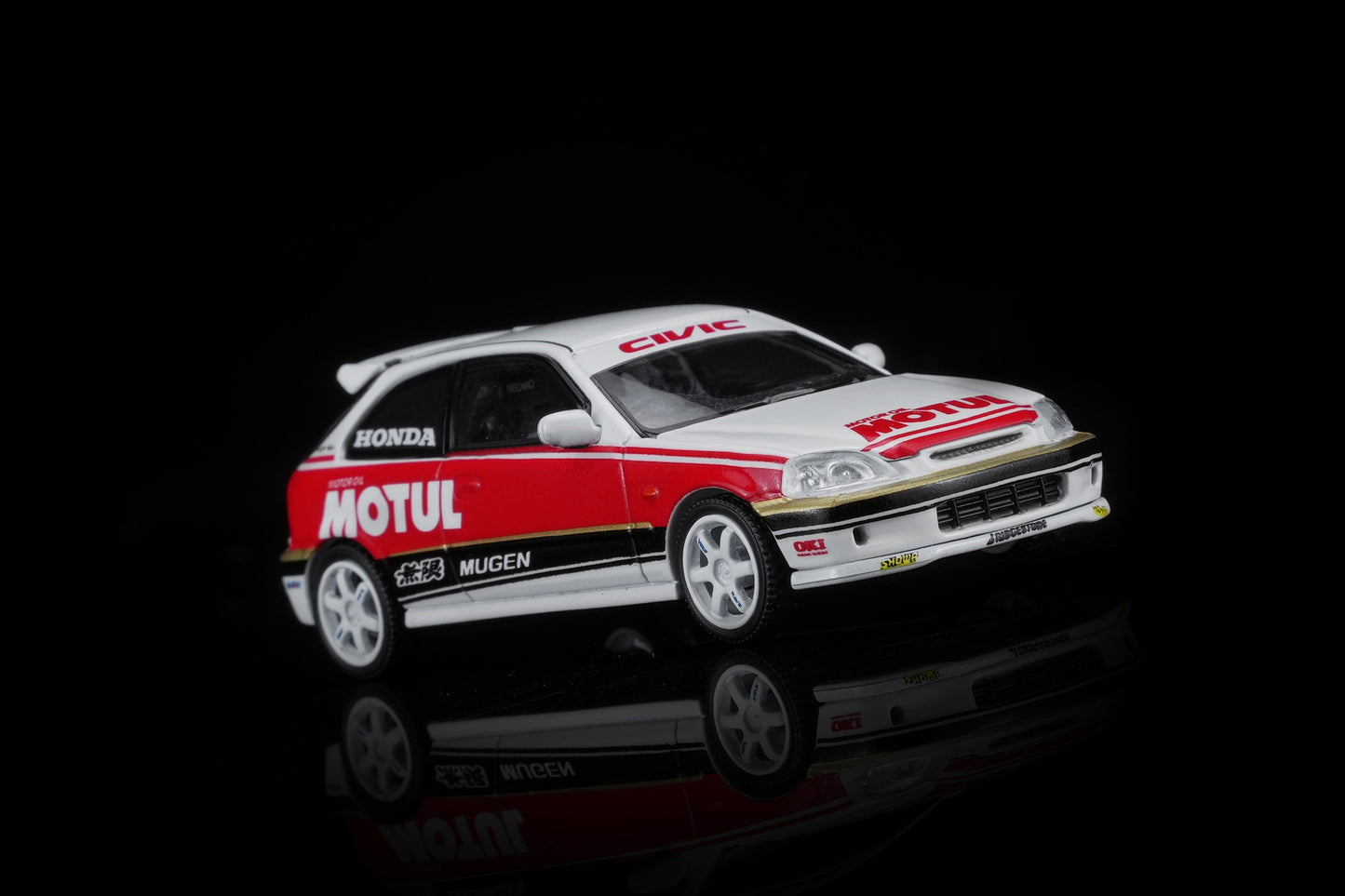 (PRE-ORDER) MOTORHELIX 1:64 Honda Civic TYPE R (EK9) Customized Motul Livery M65018