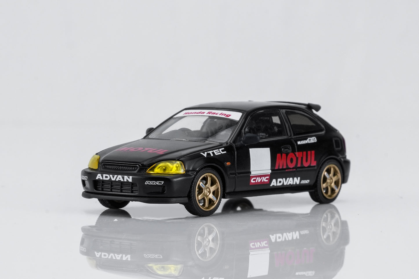 (PRE-ORDER) MOTORHELIX 1:64 Honda Civic TYPE R (EK9) No Good Racing Motul M65024