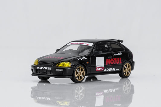 (PRE-ORDER) MOTORHELIX 1:64 Honda Civic TYPE R (EK9) No Good Racing Motul M65024