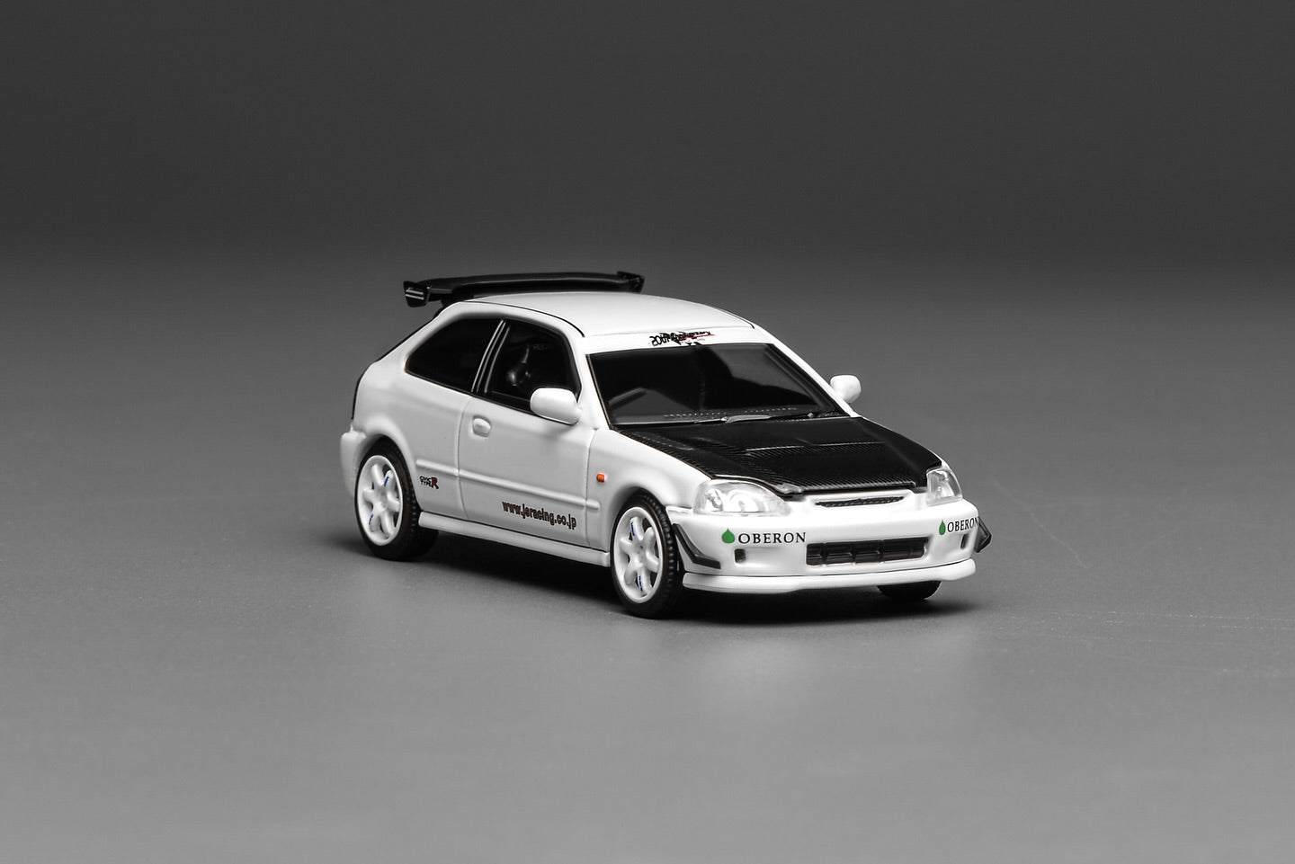 (PRE-ORDER) Motorhelix 1:64 Honda Civic TYPE R (EK9) J‘s Racing White M65029