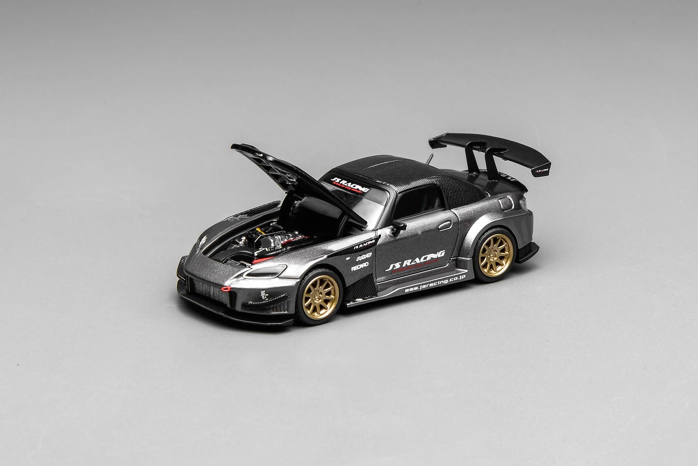 (PRE-ORDER) Motorhelix 1:64 Honda S2000 J‘s Racing Moon Rock Metallic M65145
