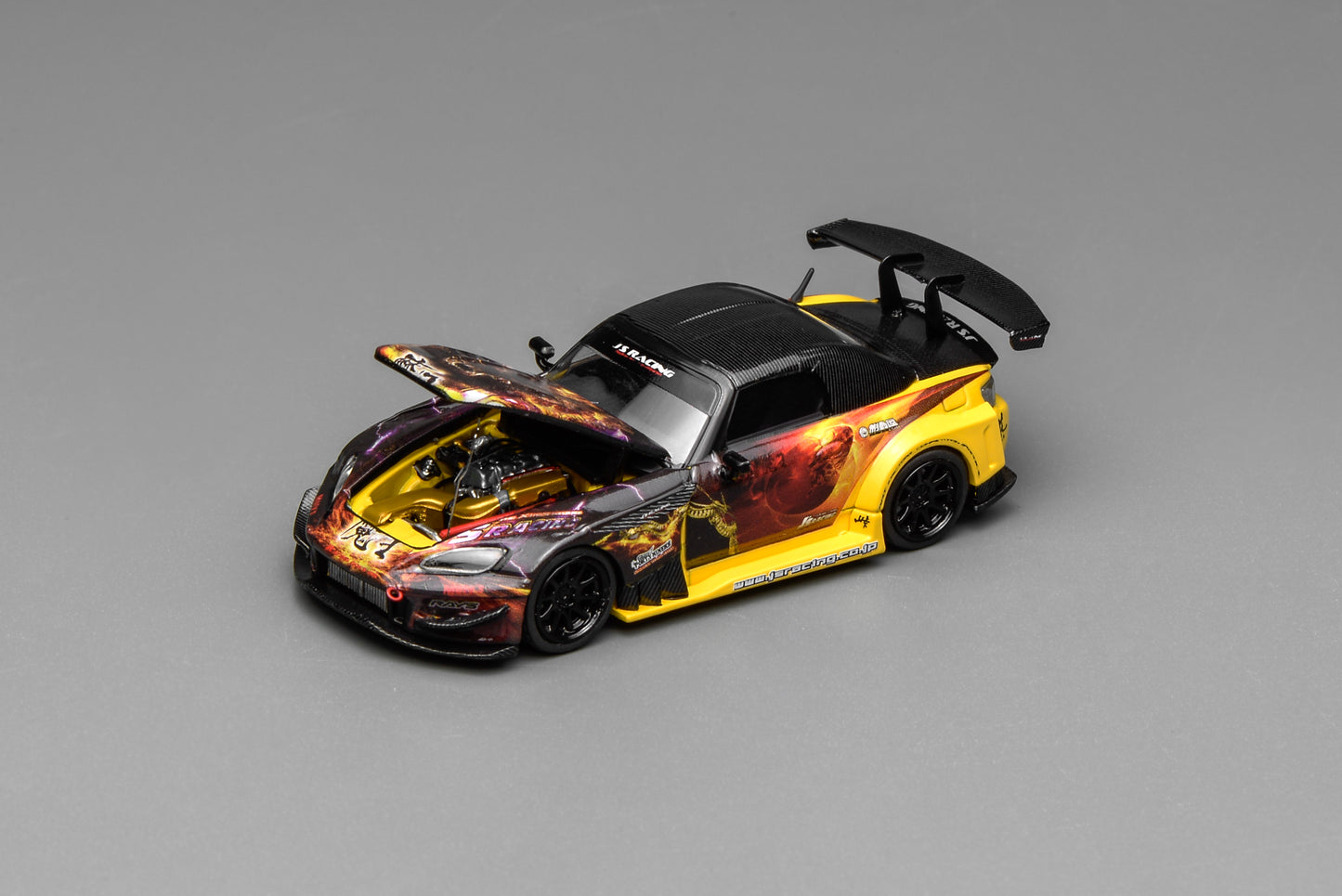 (PRE-ORDER) Motorhelix 1:64 Honda S2000 J'S Racing Maou 2013 MH65157