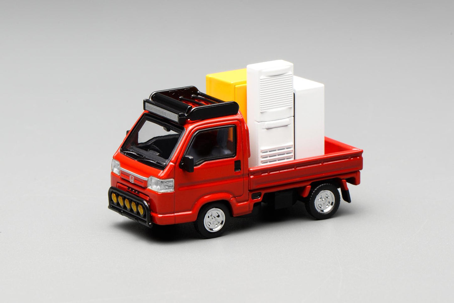 (PRE-ORDER) Motorhelix 1:64 Honda Acty Truck Customized Edition - Milano Red M65616