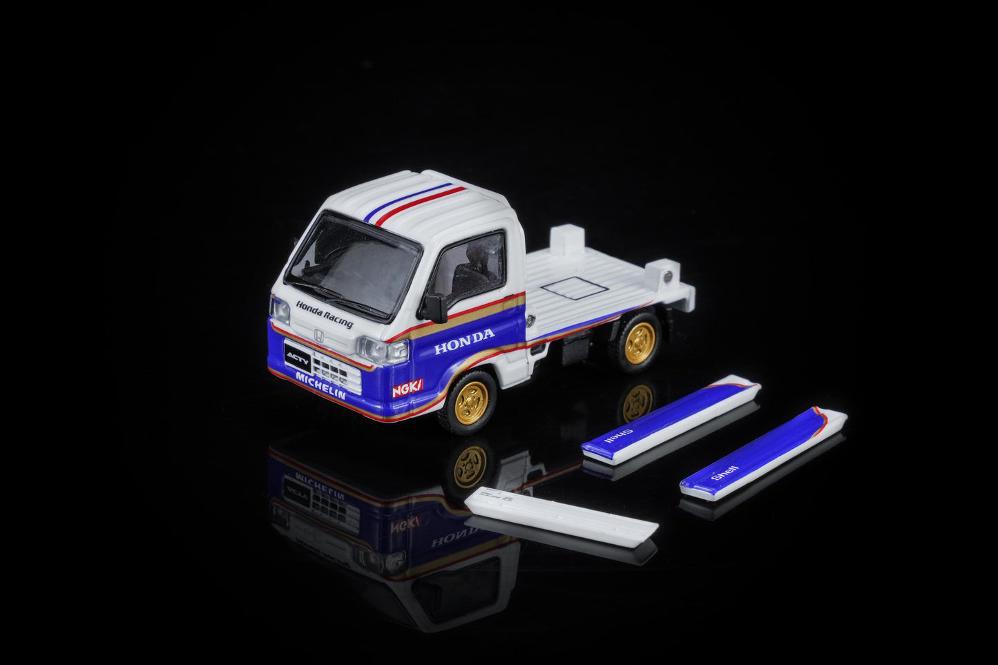 (PRE-ORDER) MOTORHELIX 1:64 Honda ACTY 4WD Customized Blue & White Livery M65623