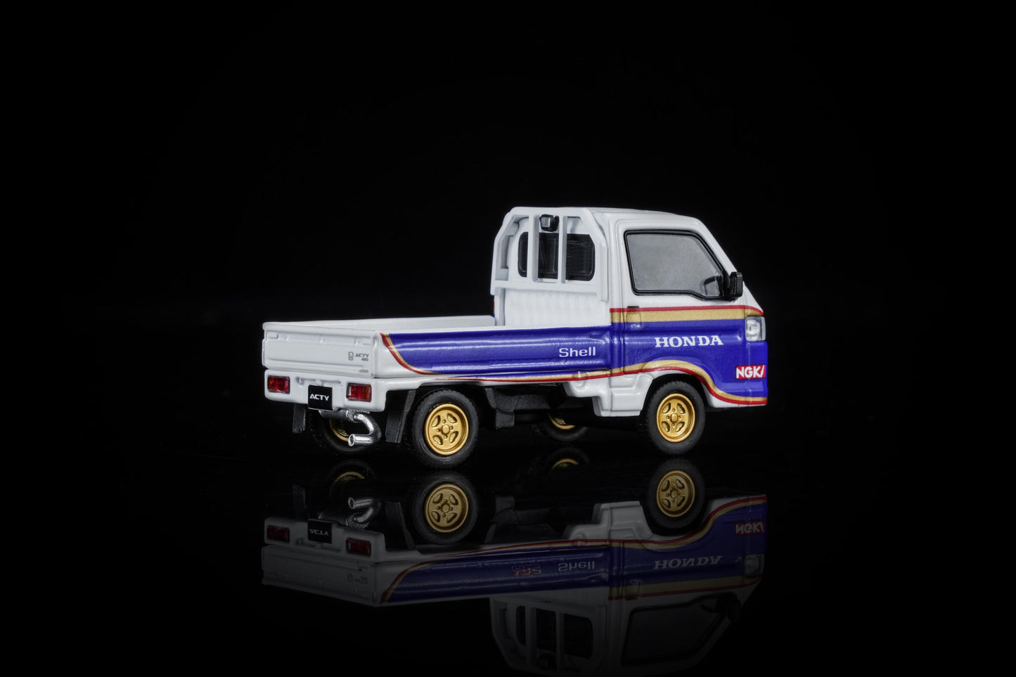 (PRE-ORDER) MOTORHELIX 1:64 Honda ACTY 4WD Customized Blue & White Livery M65623