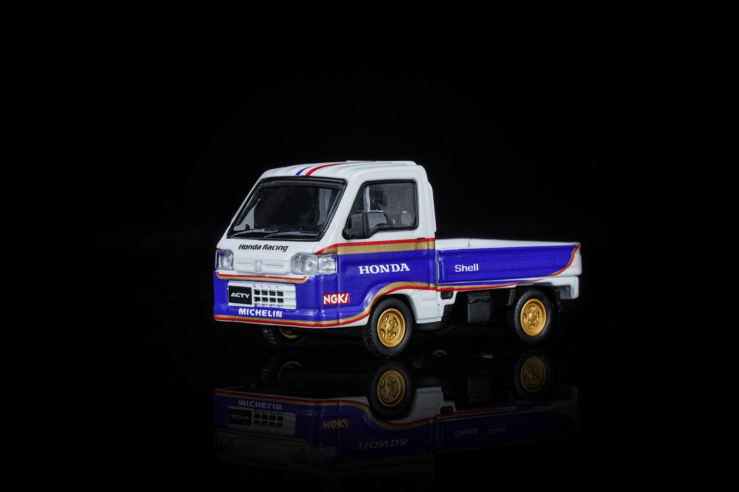 (PRE-ORDER) MOTORHELIX 1:64 Honda ACTY 4WD Customized Blue & White Livery M65623