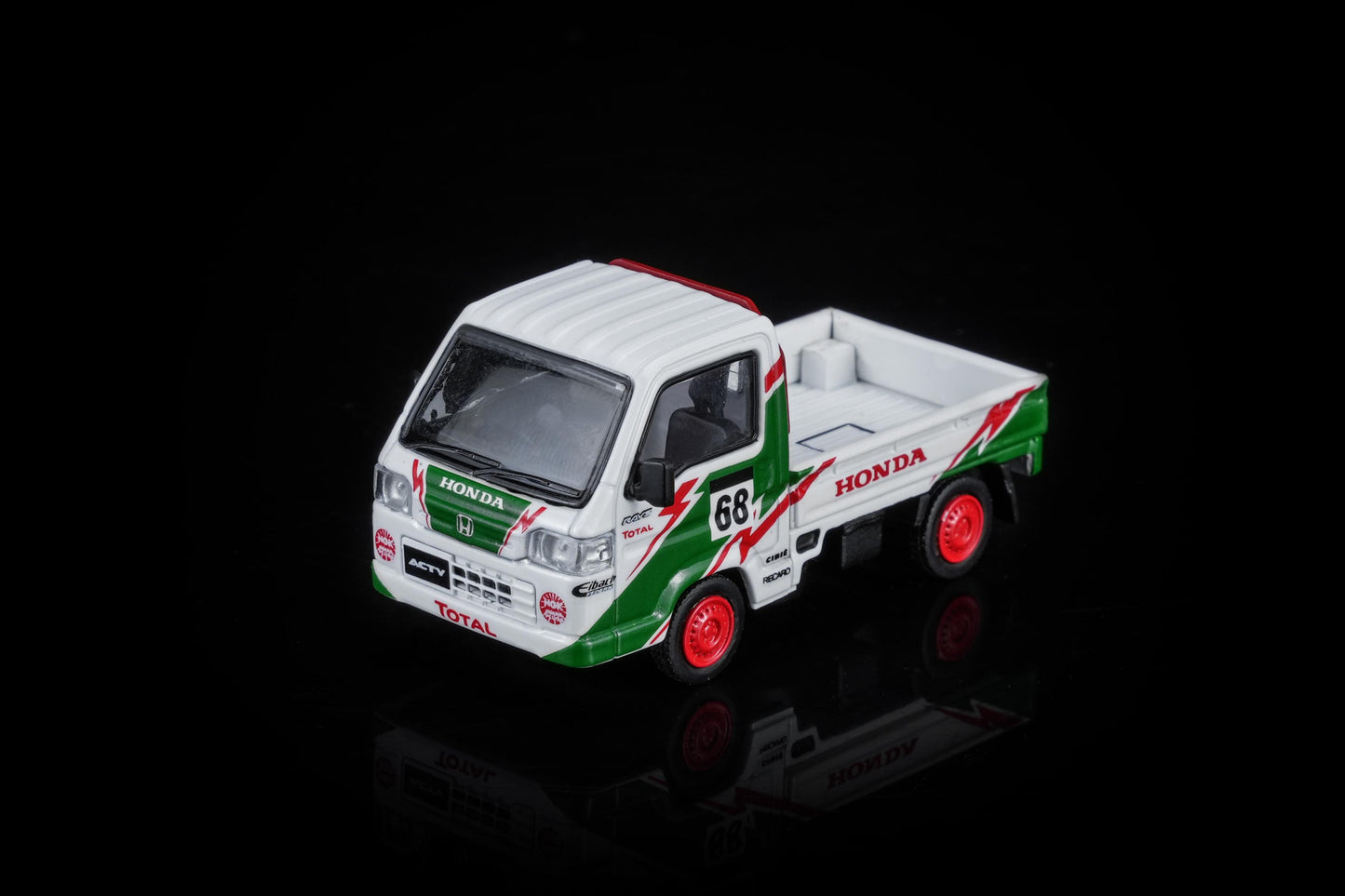 (PRE-ORDER) MOTORHELIX 1:64 Honda ACTY 4WD Customized Green & White Livery M65622