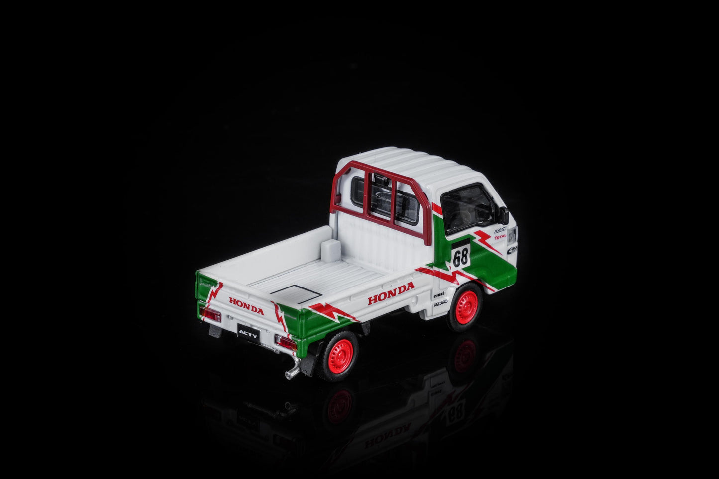 (PRE-ORDER) MOTORHELIX 1:64 Honda ACTY 4WD Customized Green & White Livery M65622