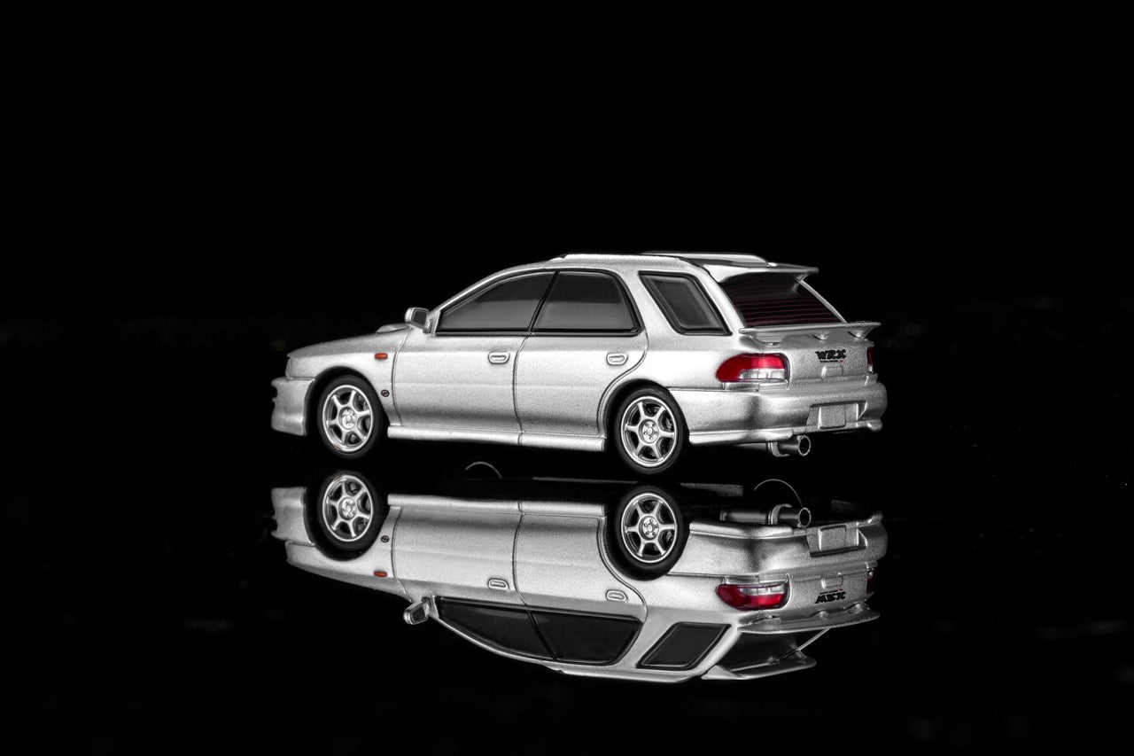 (PRE-ORDER) MOTORHELIX 1:64 SUBARU Impreza Wagon WRX STi Ver VI - Arctic Silver Metallic M67103