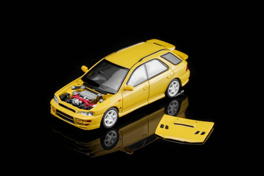 (PRE-ORDER) MOTORHELIX 1:64 SUBARU Impreza Wagon WRX STi Ver VI - Cashmere Yellow M67104