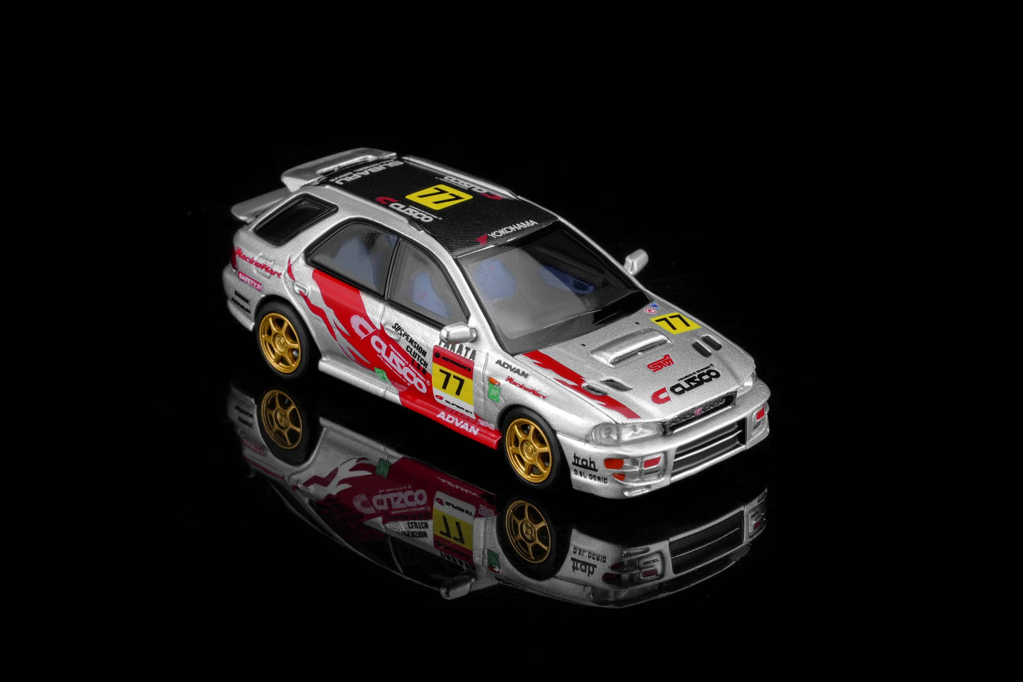 (PRE-ORDER) MOTORHELIX 1:64 Subaru Impreza Wagon WRX STi Verion VI - CUSCO Livery Silver M67109
