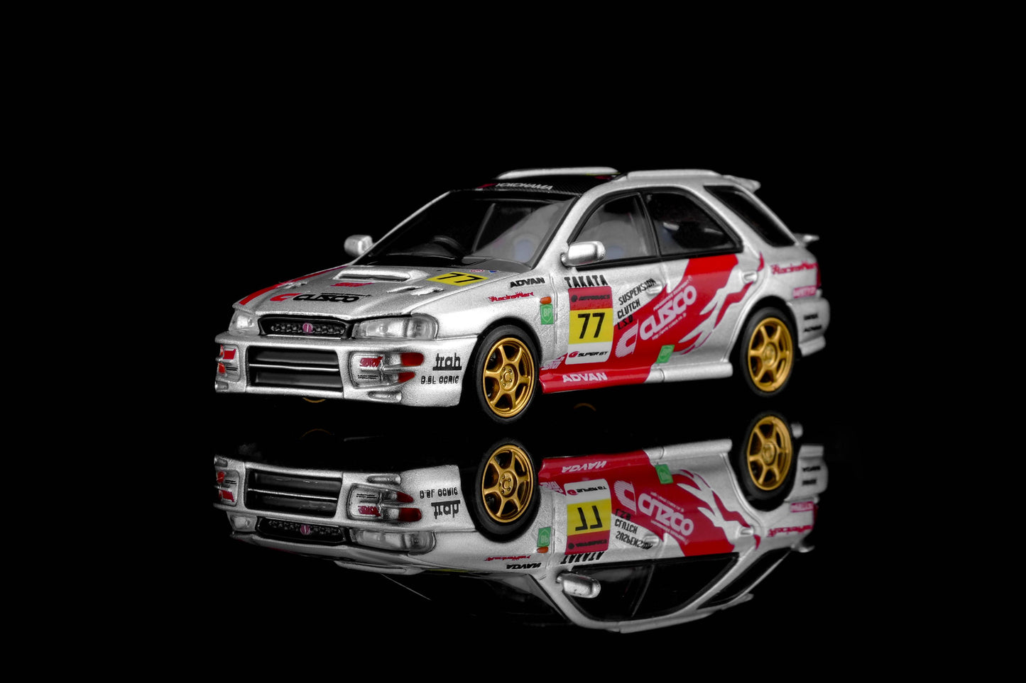 (PRE-ORDER) MOTORHELIX 1:64 Subaru Impreza Wagon WRX STi Verion VI - CUSCO Livery Silver M67109