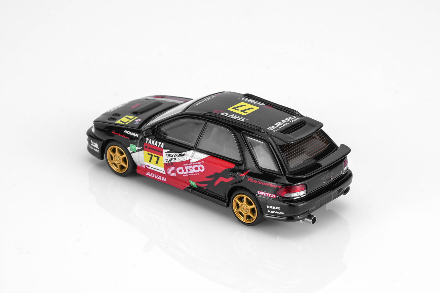 (PRE-ORDER) MOTORHELIX 1:64 Subaru Impreza Wagon WRX STi Verion VI - CUSCO Livery Black M67110