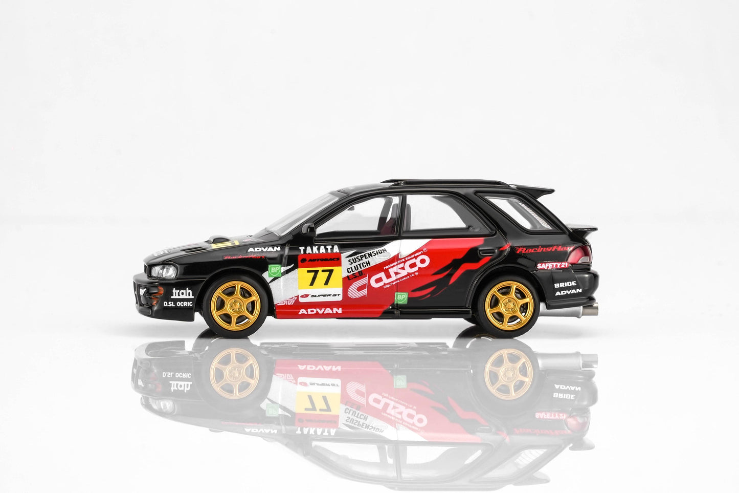(PRE-ORDER) MOTORHELIX 1:64 Subaru Impreza Wagon WRX STi Verion VI - CUSCO Livery Black M67110