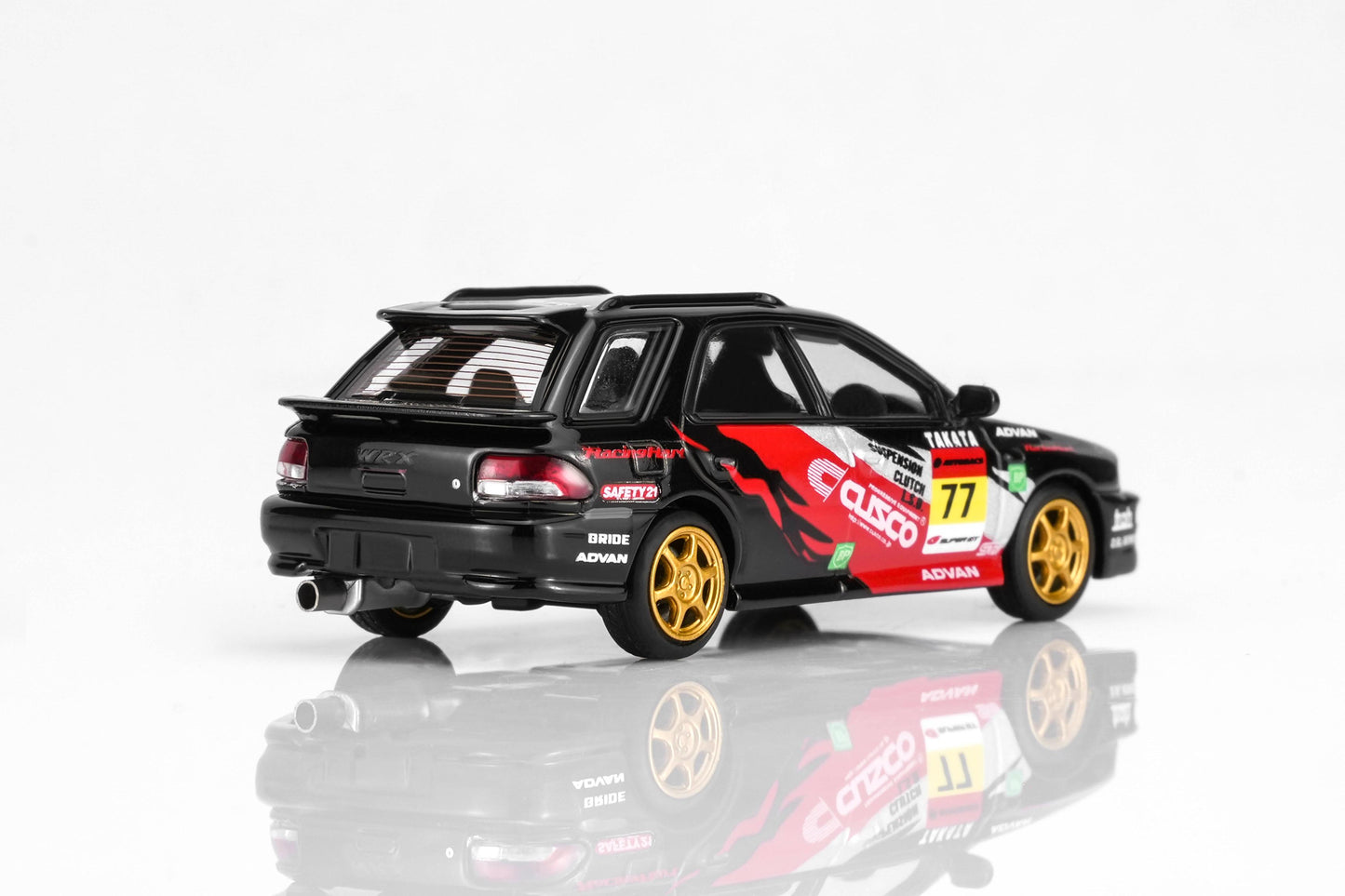 (PRE-ORDER) MOTORHELIX 1:64 Subaru Impreza Wagon WRX STi Verion VI - CUSCO Livery Black M67110