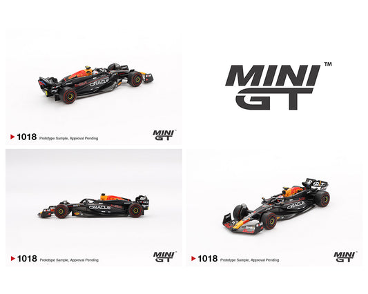 (PRE-ORDER) Mini GT 1:64 Oracle Red Bull Racing RB20 #1 Max Verstappen 2024 F1 2024 Bahrain GP Winner
